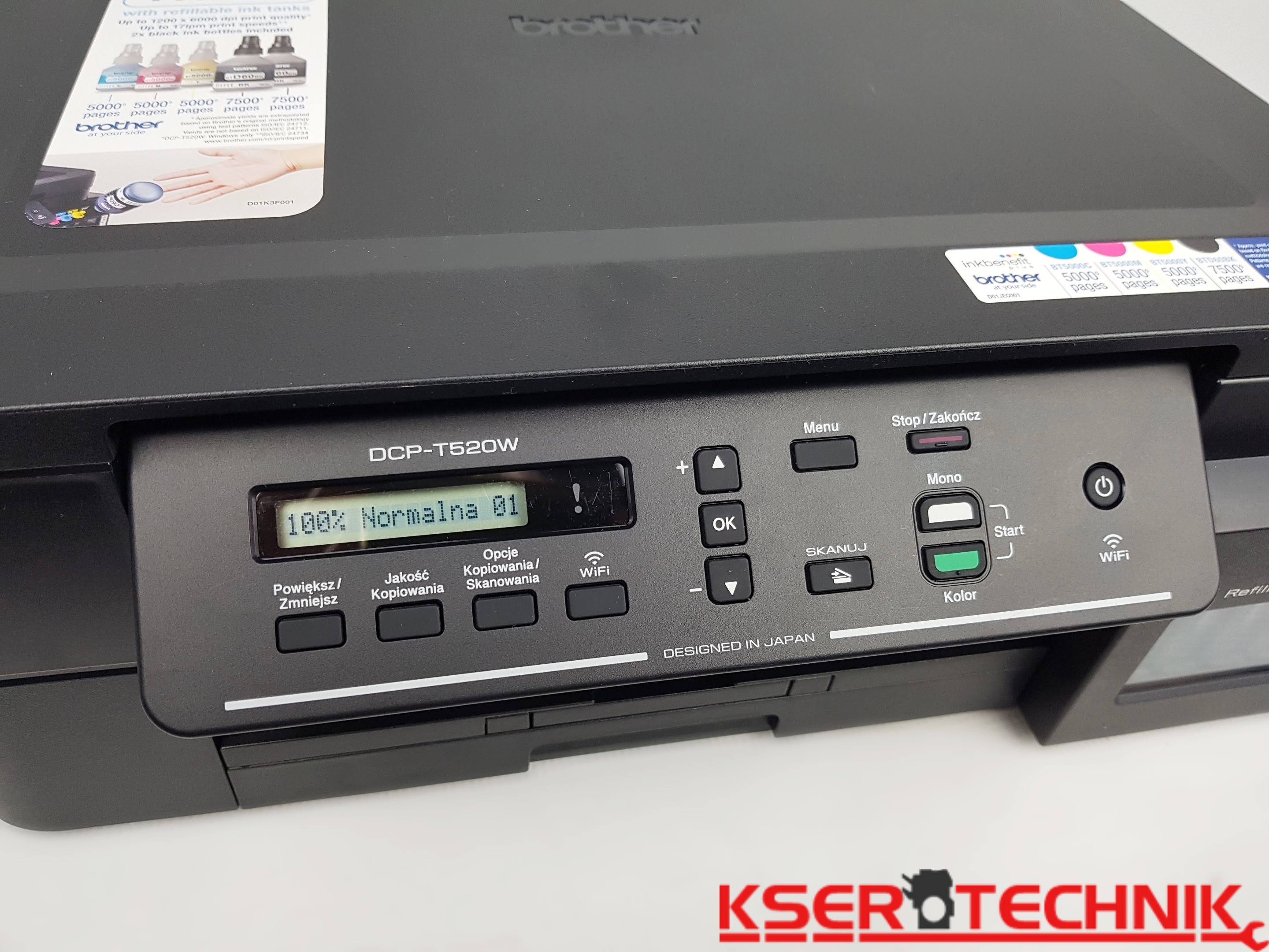 Мфу brother dcp t520w inkbenefit plus обзор